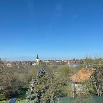 MADÁRCSICSERGŐS KÖRNYEZETBEN, PANORÁMÁS KILÁTÁSSAL, MÉGIS KÖZEL A FŐVÁROSHOZ IKERHÁZ MINDKÉT FELE ELADÓ!!!!
